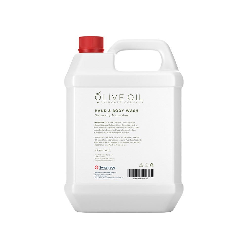 Olive Oil Skincare Co. Hand & Body Wash Bulk Refill, 5L