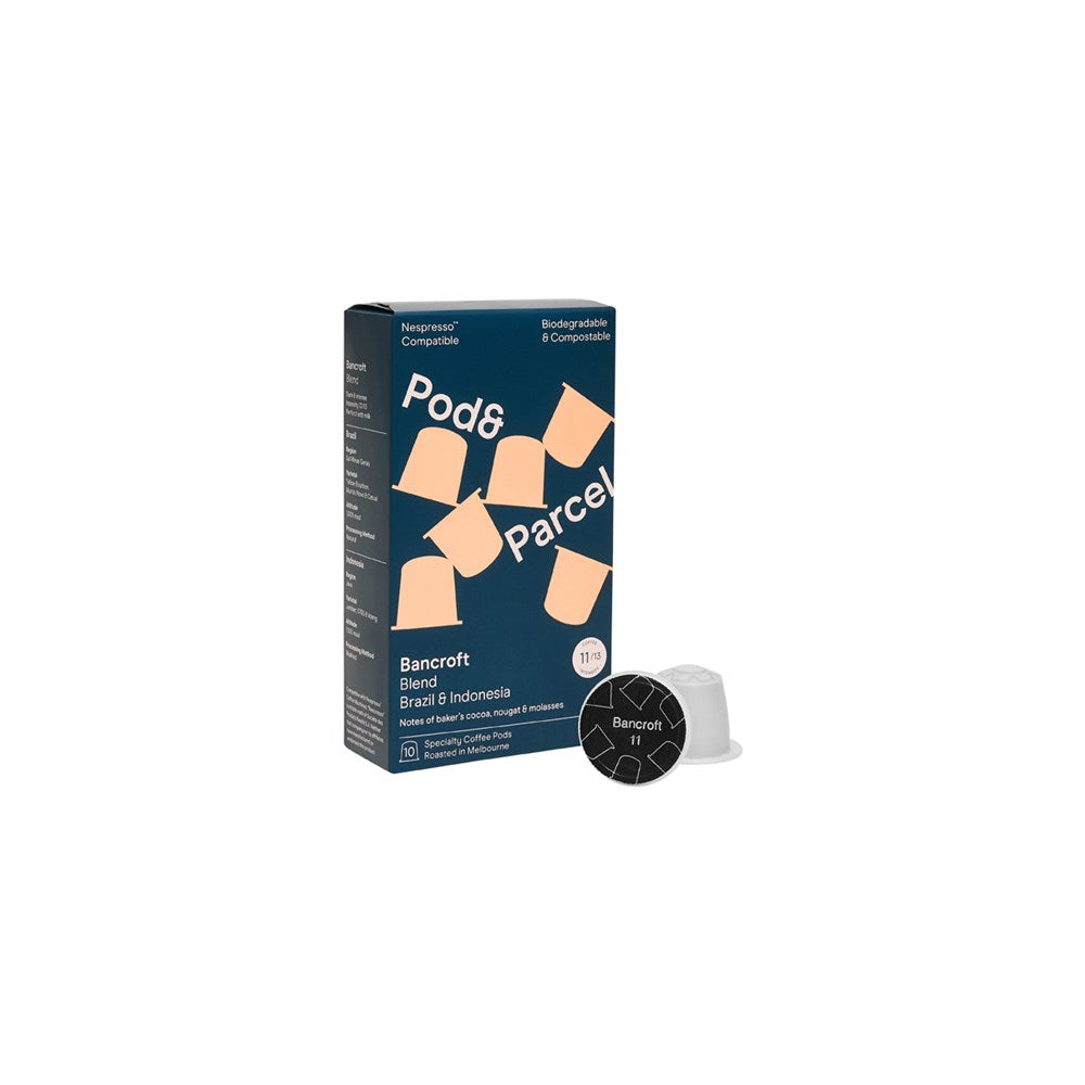 Pod & Parcel Coffee Pods Bancroft, Intensity 11/13