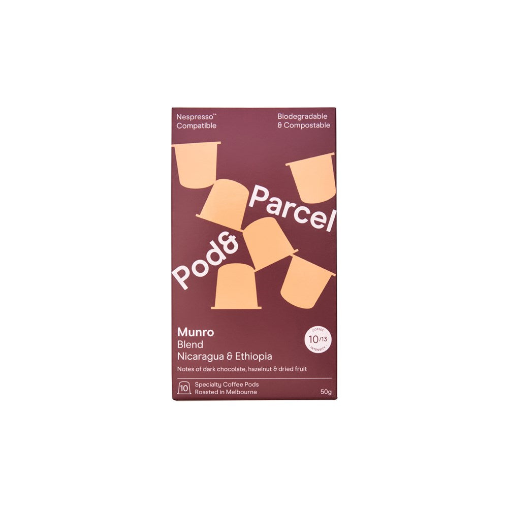 Pod & Parcel Coffee Pods Munro, Intensity 9/13