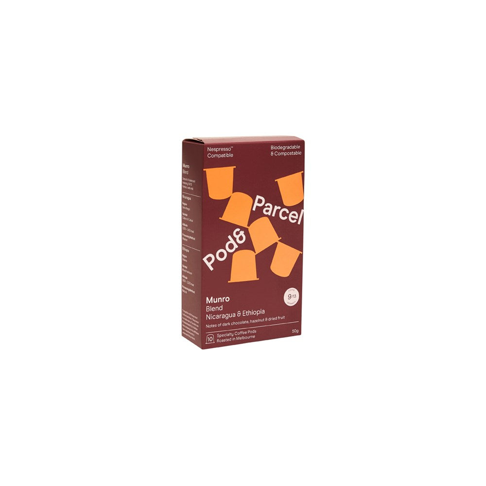 Pod & Parcel Coffee Pods Munro, Intensity 9/13