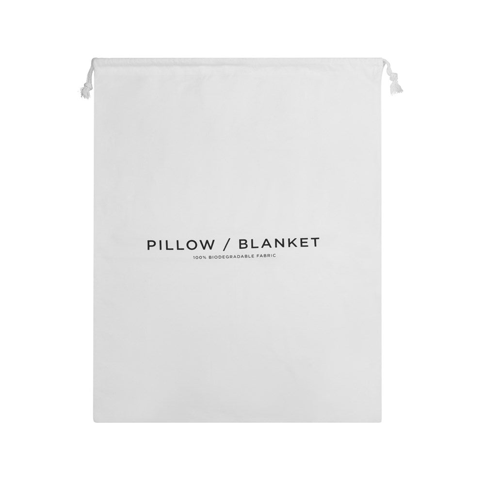 Pure White Pillow/Blanket Bag, Biodegradable Bamboo Fibre, White