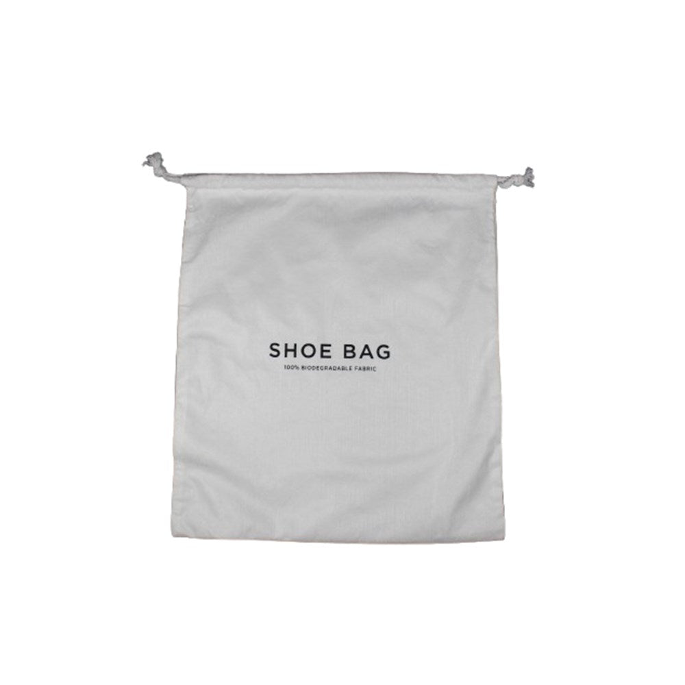 Pure White Shoe Bag, Biodegradable Bamboo Fibre, White