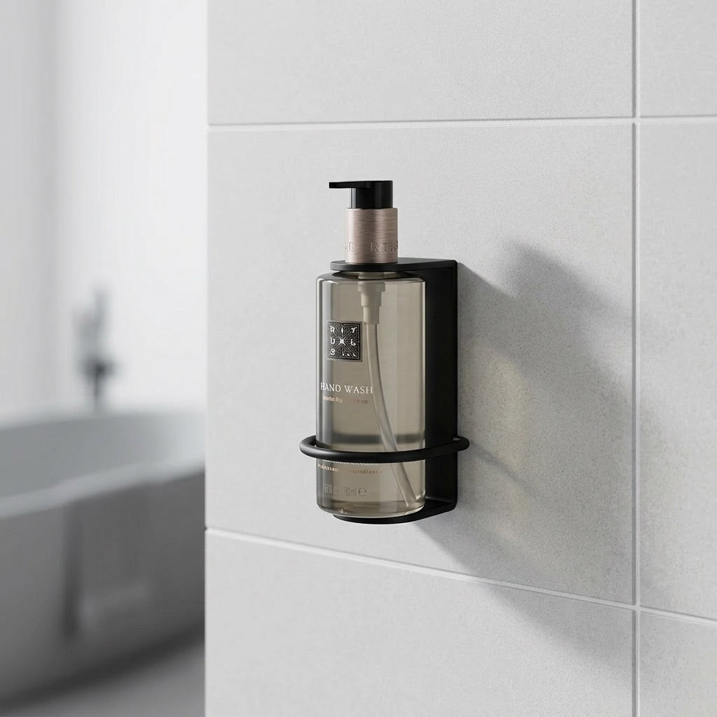 Rituals Single Wall Holder, Screw-On and Adhesive, Black