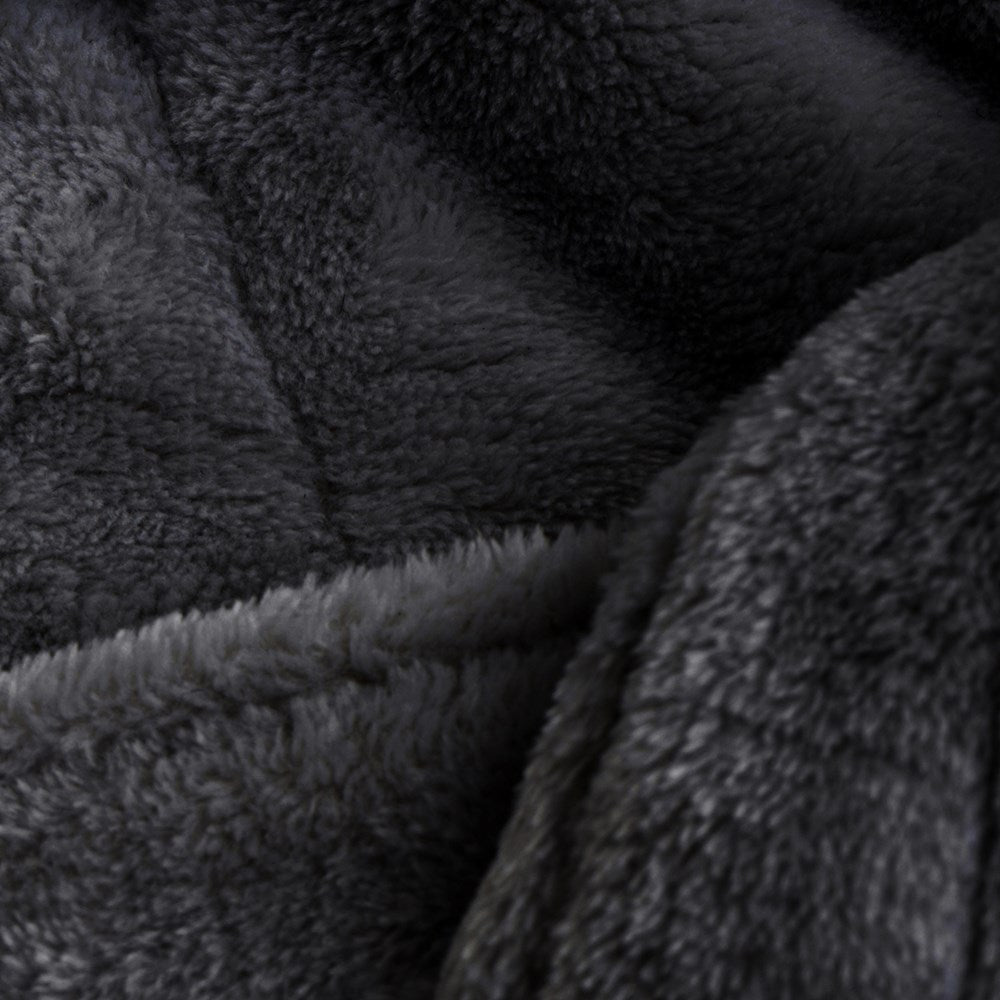 Simba Bathrobe Deluxe Microfibre, Adult Size, 300gsm, Charcoal