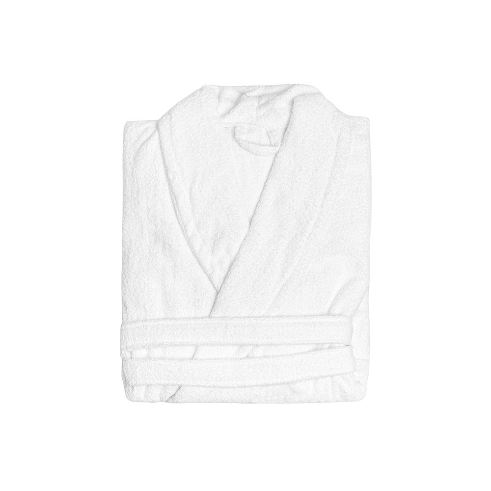 Simba Bathrobe Executive Terry Cotton, Adult Size, 475gsm, White