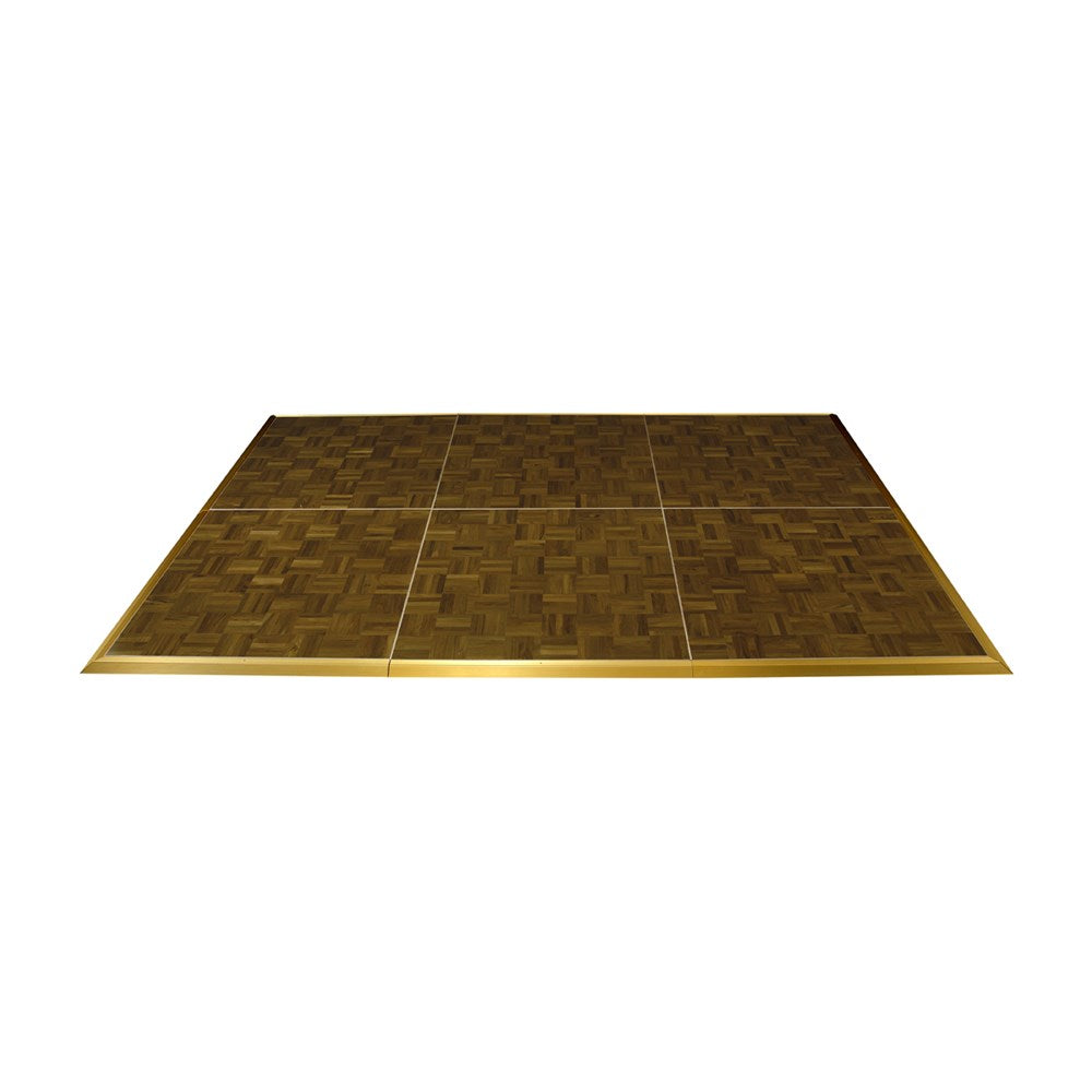 SKS Dance Floor Panel, 922x922mm, Basket Weave, Teakwood Parquet