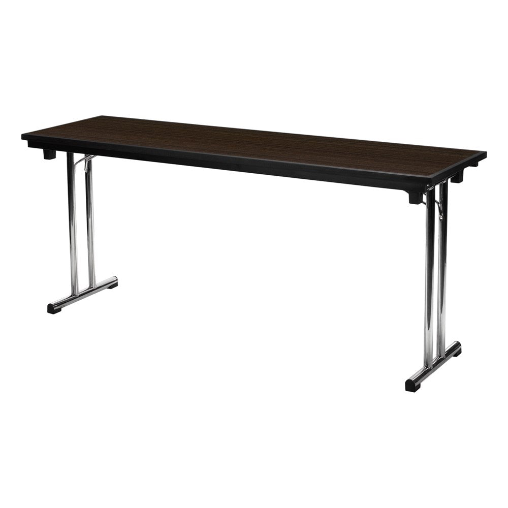 SKS Rectangular Table CONVEX, 1830mm, Fold/Lock, Dark Brown