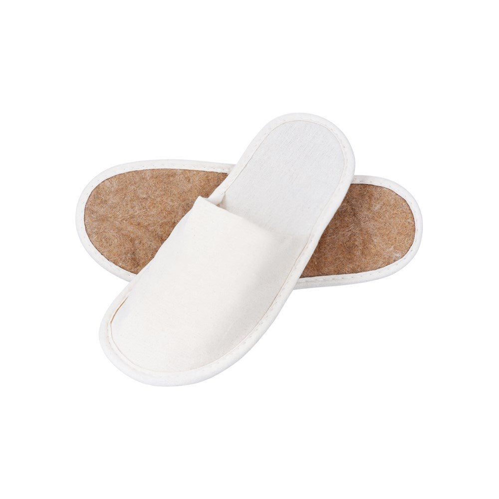 Seedling Sole Slippers Closed-Toe, Flax Sole, Enveloped, Wheat