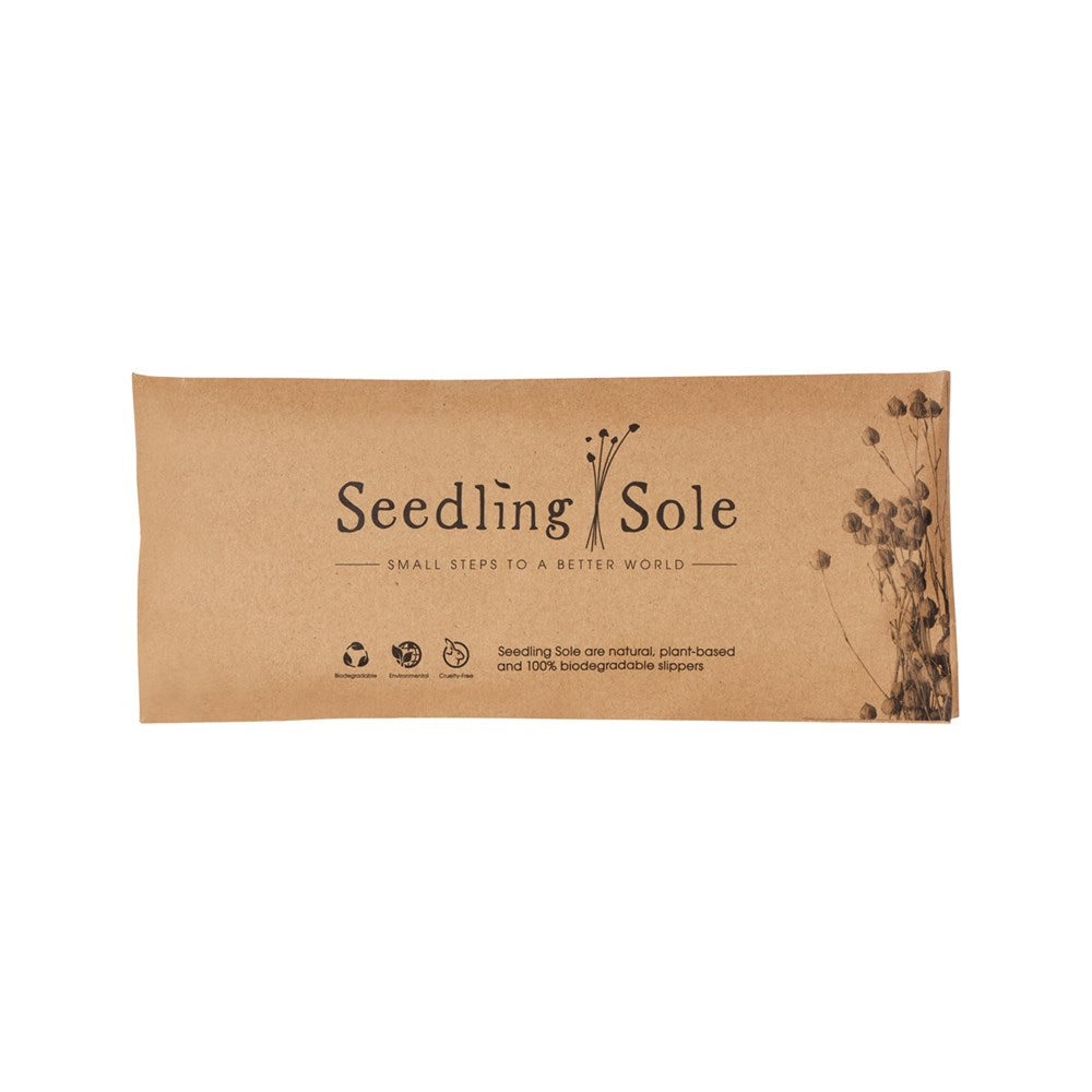 Seedling Sole Slippers Closed-Toe, Flax Sole, Enveloped, Wheat