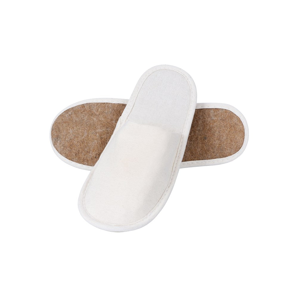 Seedling Sole Slippers Closed-Toe, Flax Sole, Kraft Wrap, Wheat