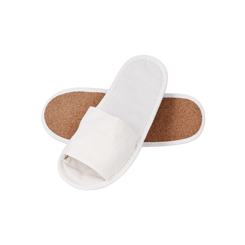 Seedling Sole Slippers Open-Toe, Cork Sole, 29cm, Wheat
