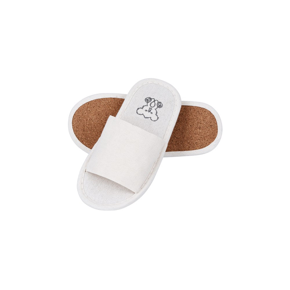 Seedling Sole Kids Slipper Open-Toe, Cork Sole, 22cm, Wheat/Koala