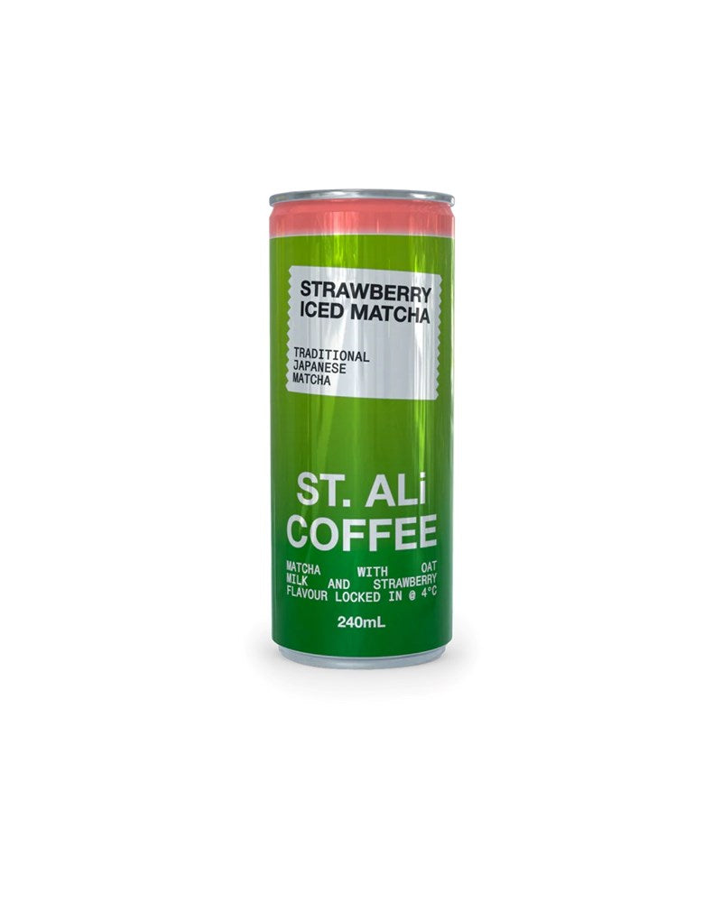ST. ALi Strawberry Iced Matcha Latte in Can, 240ml