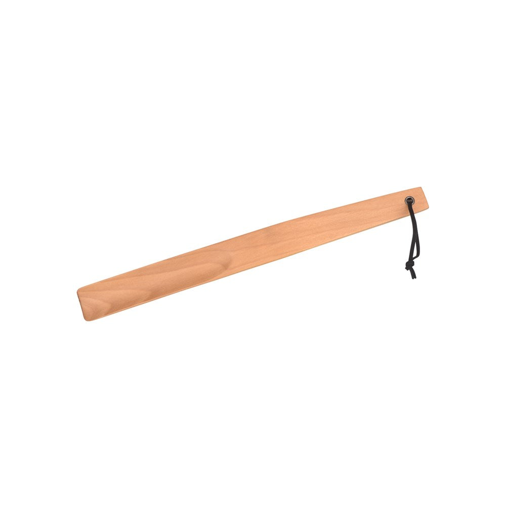 Premium Shoe Horn with Hang Strap, 38cm, Light Wood