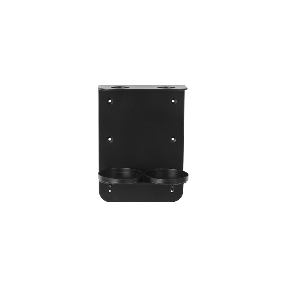 Double Wall Holder, Suits 500ml Bottles, Matt Black