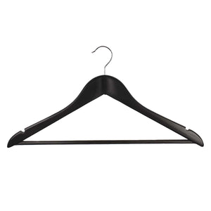Wooden Hanger with Rod, Black Colour