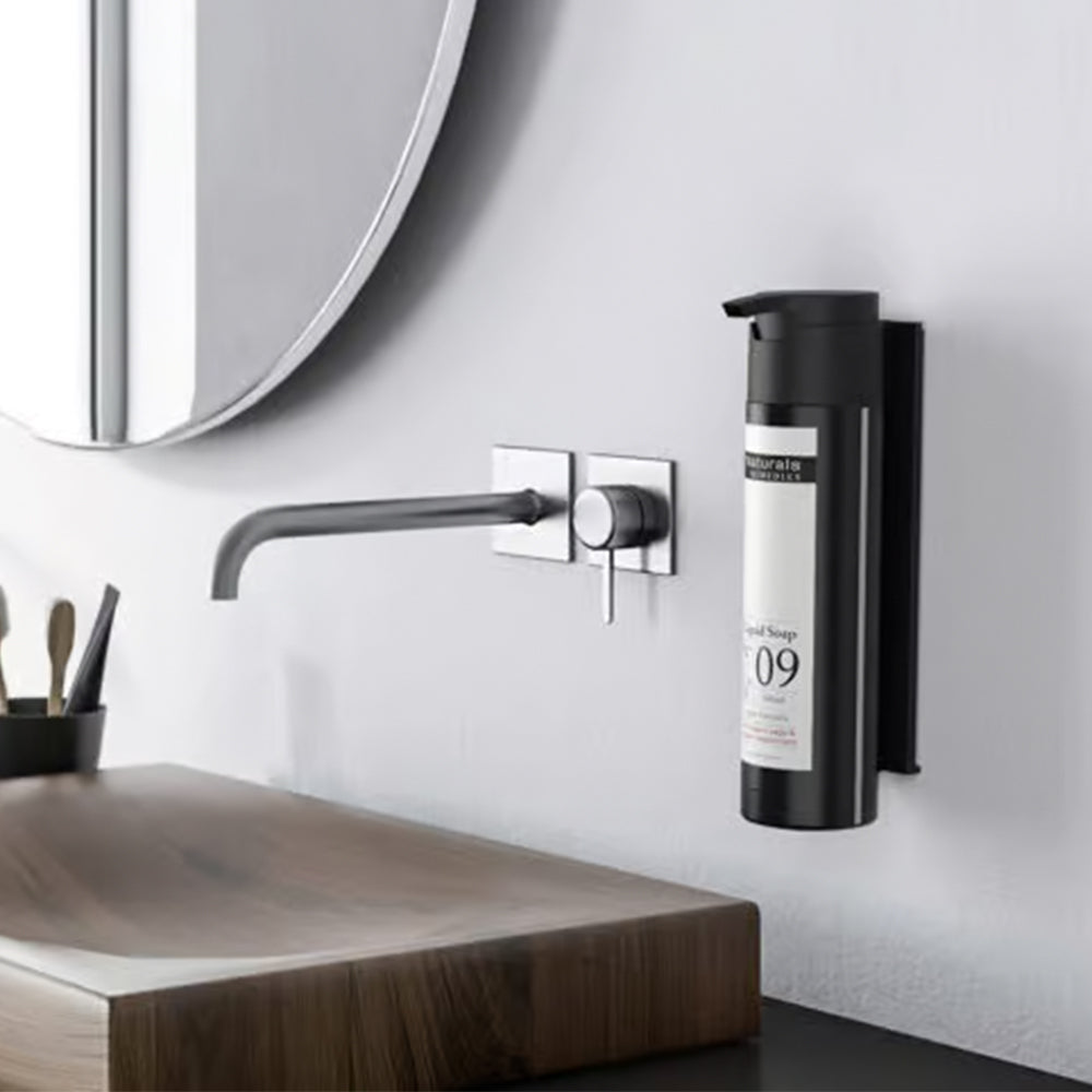 SmartCare/SHAPE Single Wall Holder, Adhesive, Black