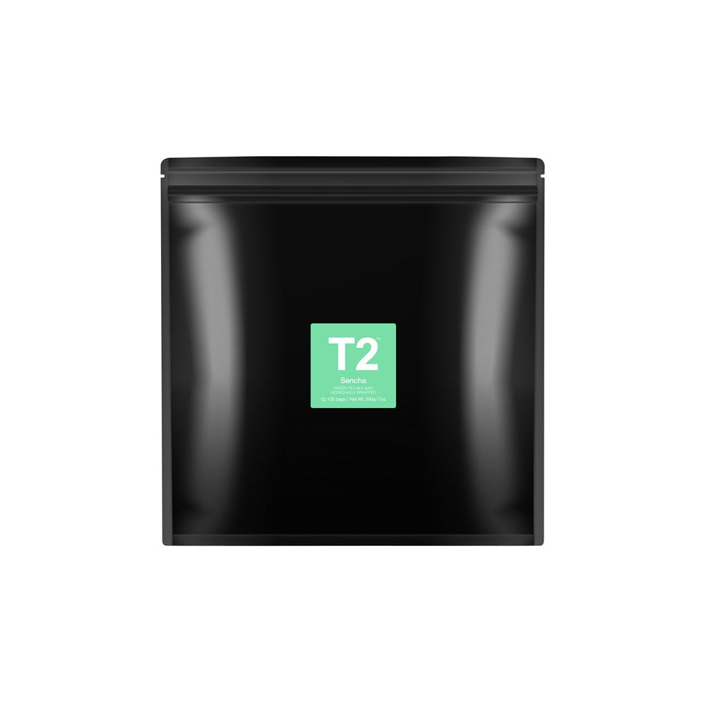 T2 Green Tea Sencha, 100 Teabags