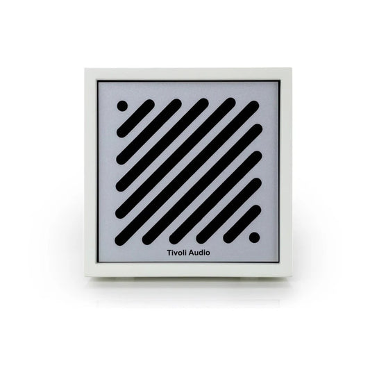 Tivoli Audio Bluetooth Speaker Boutique, USB-A & USB-C Charge, White/Silver