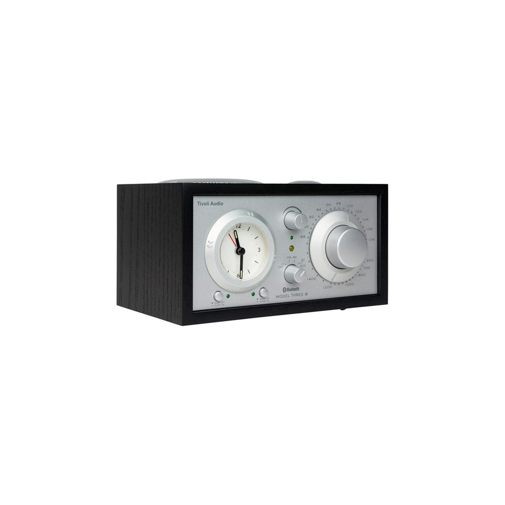 Tivoli Audio Bluetooth Alarm Radio Model Three BT, Black/Silver