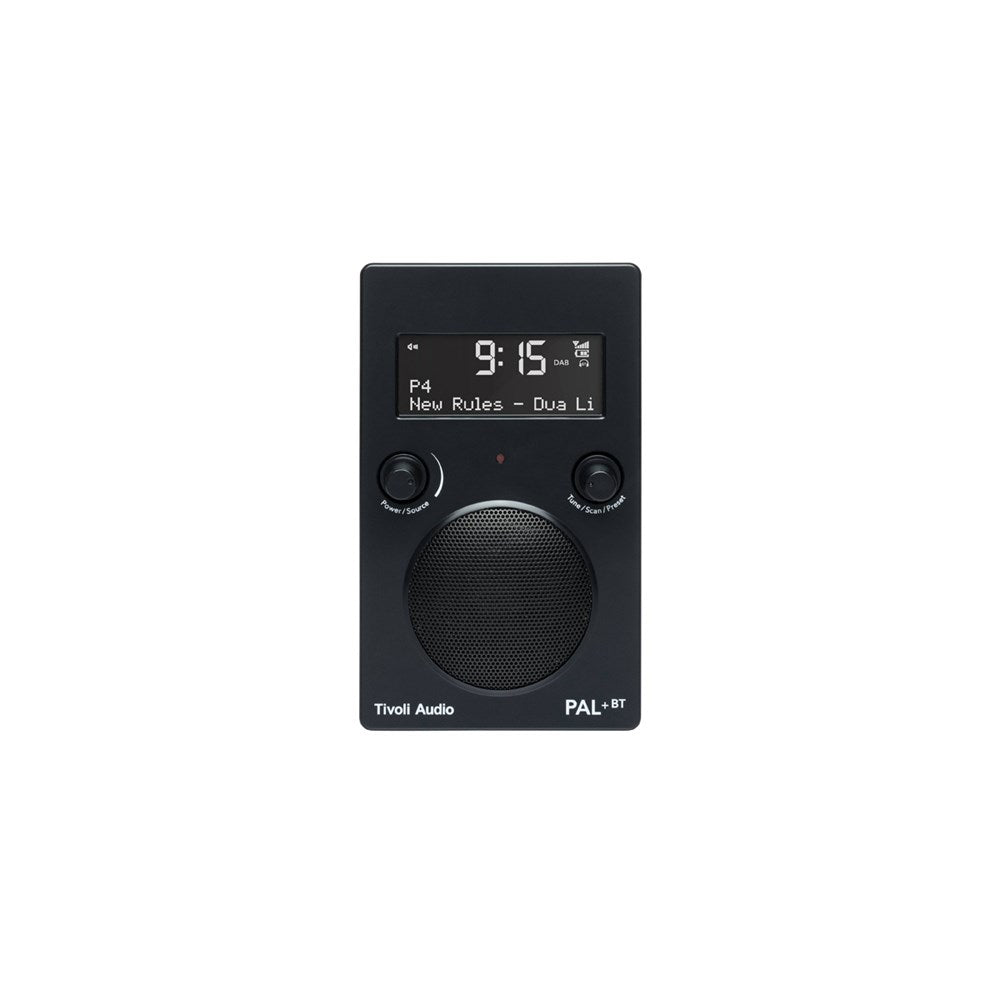 Tivoli Audio Bluetooth Radio Speaker PAL+ BT, Alarm Clock, Black