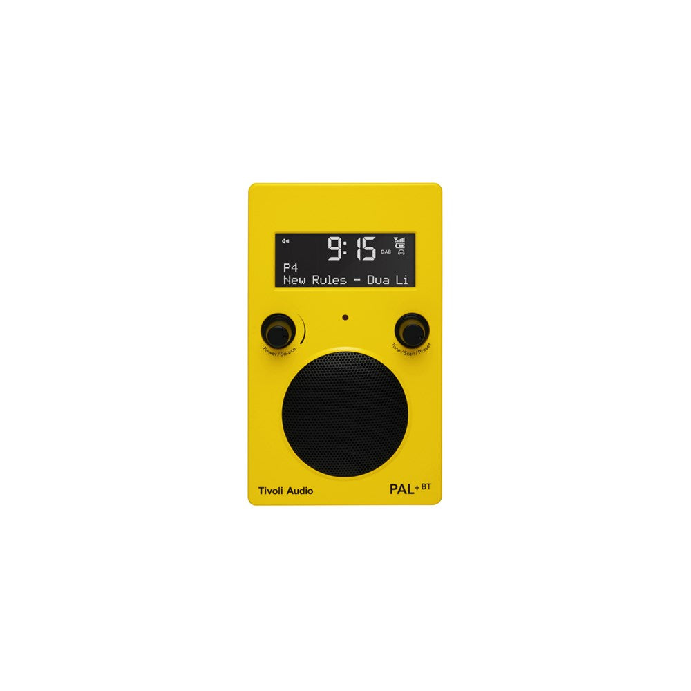 Tivoli Audio Bluetooth Radio Speaker PAL+ BT, Alarm Clock, Yellow/Black