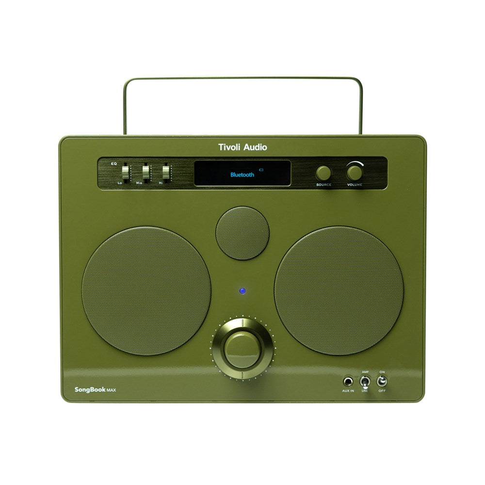 Tivoli Audio Bluetooth Radio Speaker Songbook Max, Built-In Battery, Green
