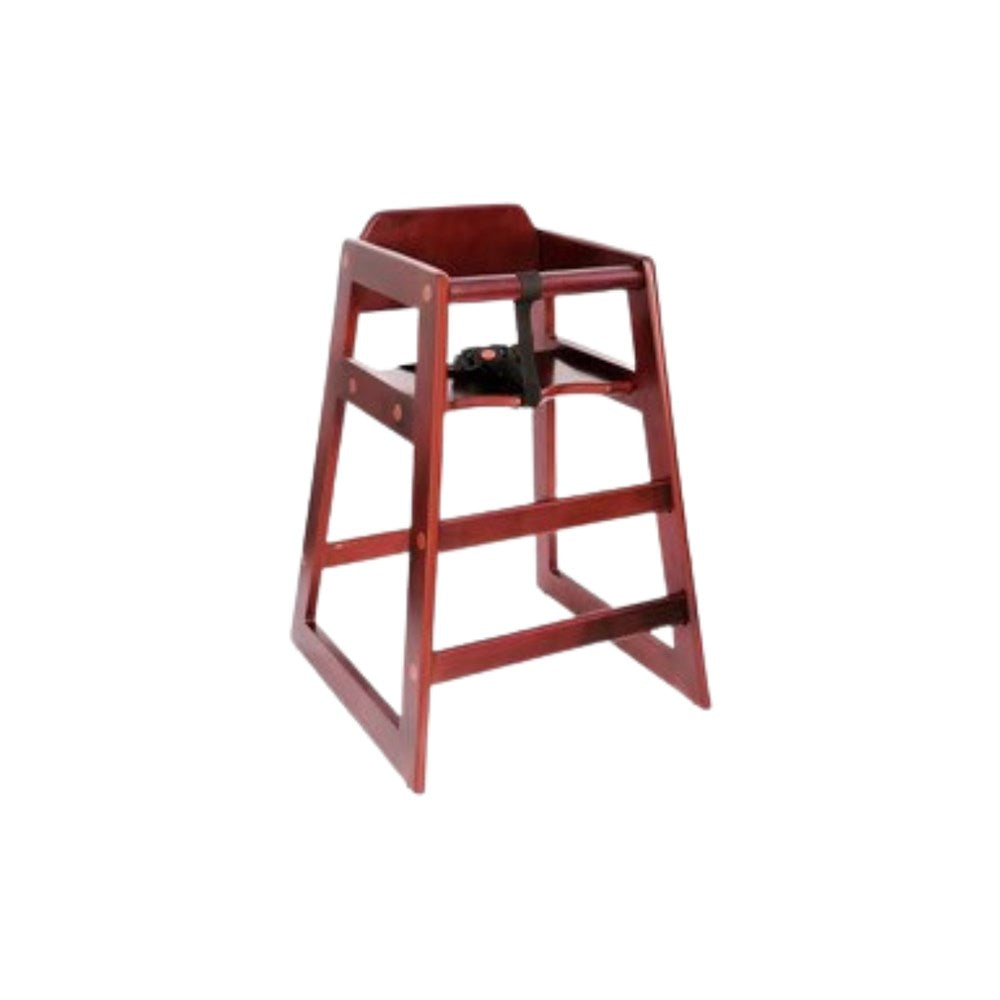 Chef Inox High Chair, Wood, Mahogany