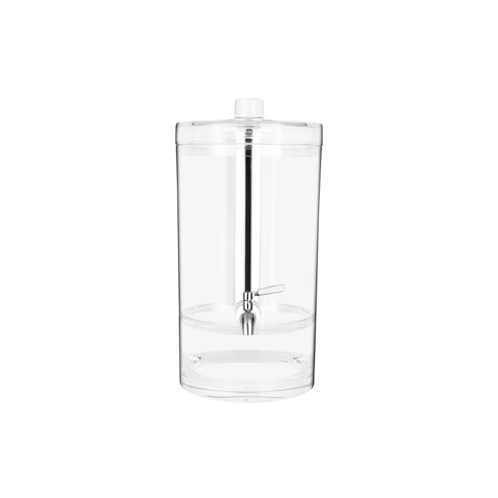 Chef Inox Juice Dispenser, Ice Chamber, 6.4L Round, Polycarbonate