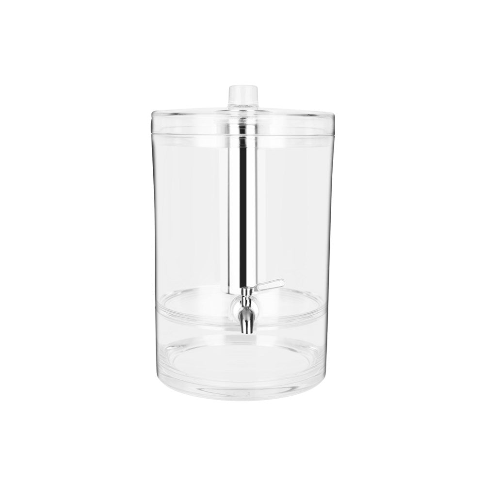 Chef Inox Juice Dispenser, Ice Chamber, 8.9L Round, Polycarbonate