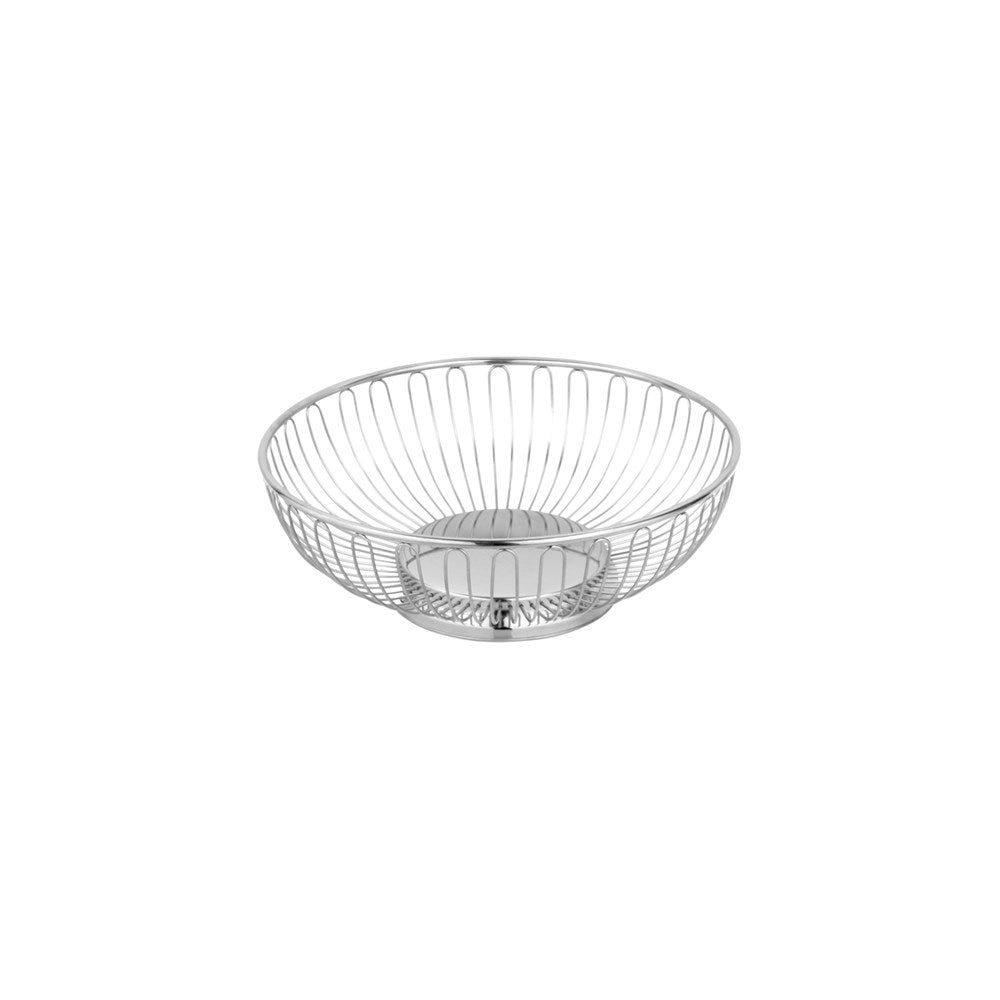 Chef Inox Wire Basket, 245mm, Solid Base, 18/10 Stainless Steel