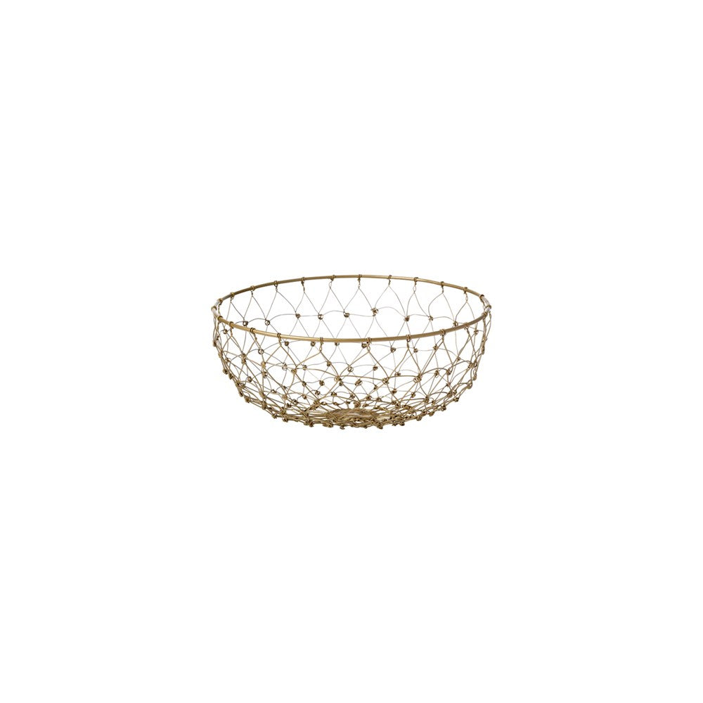 Chef Inox Fishing Net Wire Basket CONEY ISL, 230mm, Patina, Gold