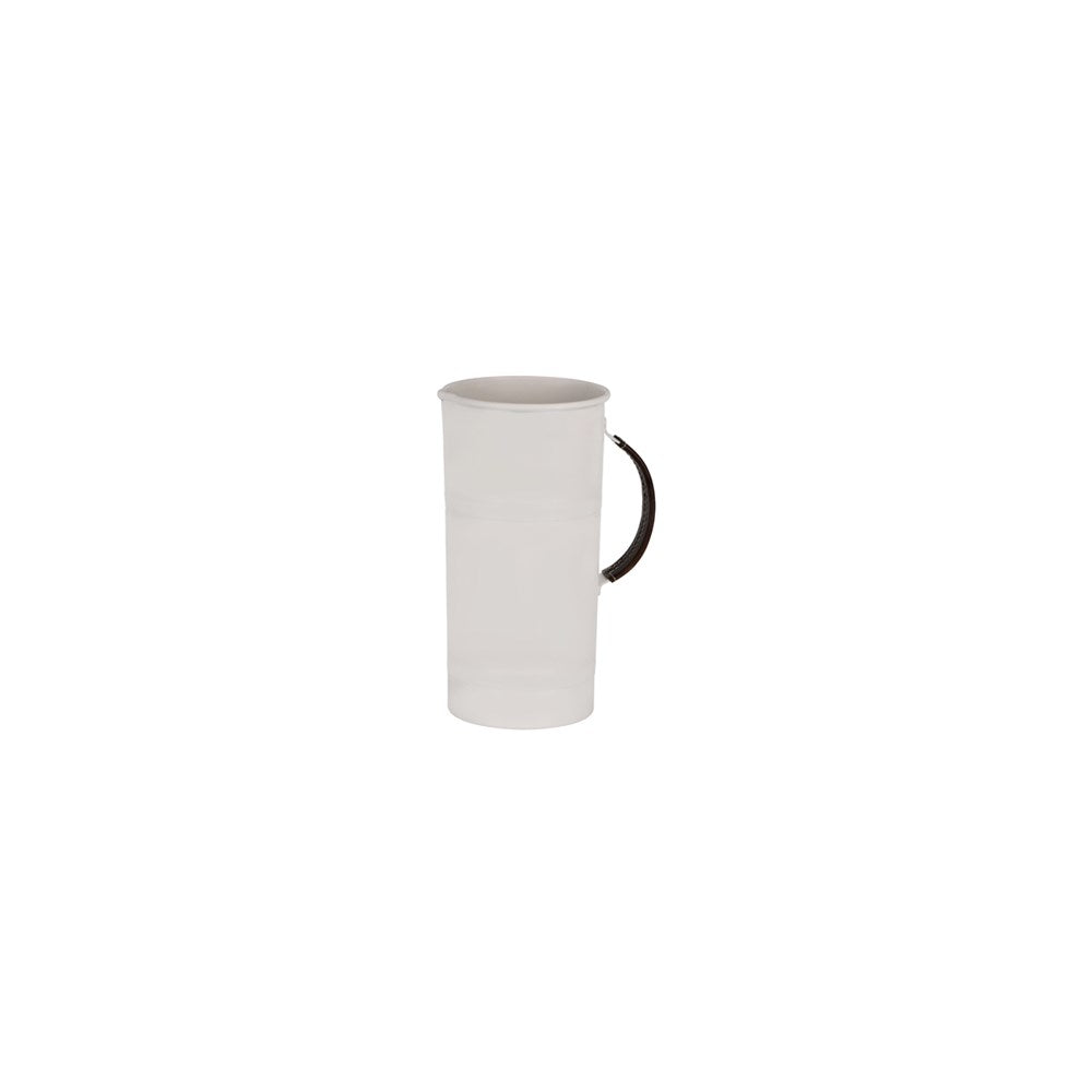 Chef Inox Water Pitcher CONEY ISL, 1.74L, Leather Handle, Creme