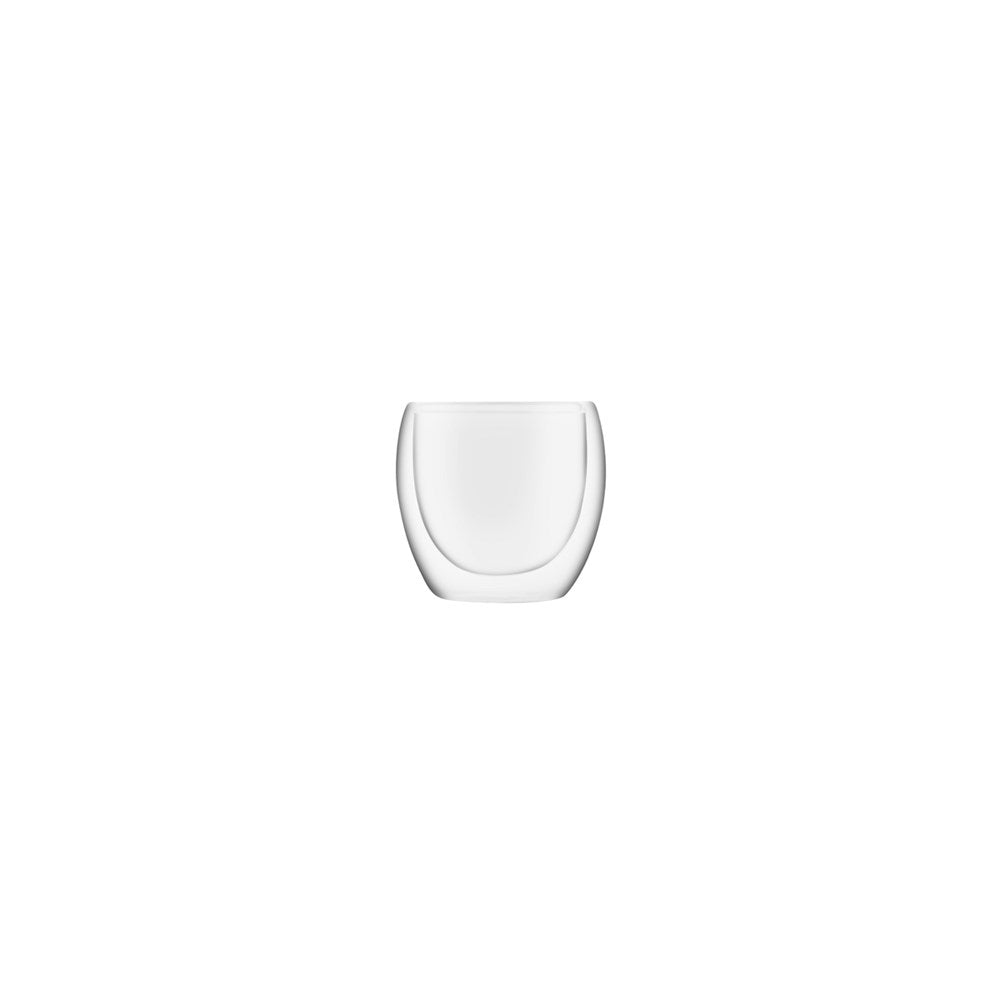 Brew Double Wall Glass INFUSION, 80ml, Borosilicate Glass, 2pcs