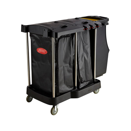Jiwins Luxury Compact Cart, Black Bags, Polypropylene, Black