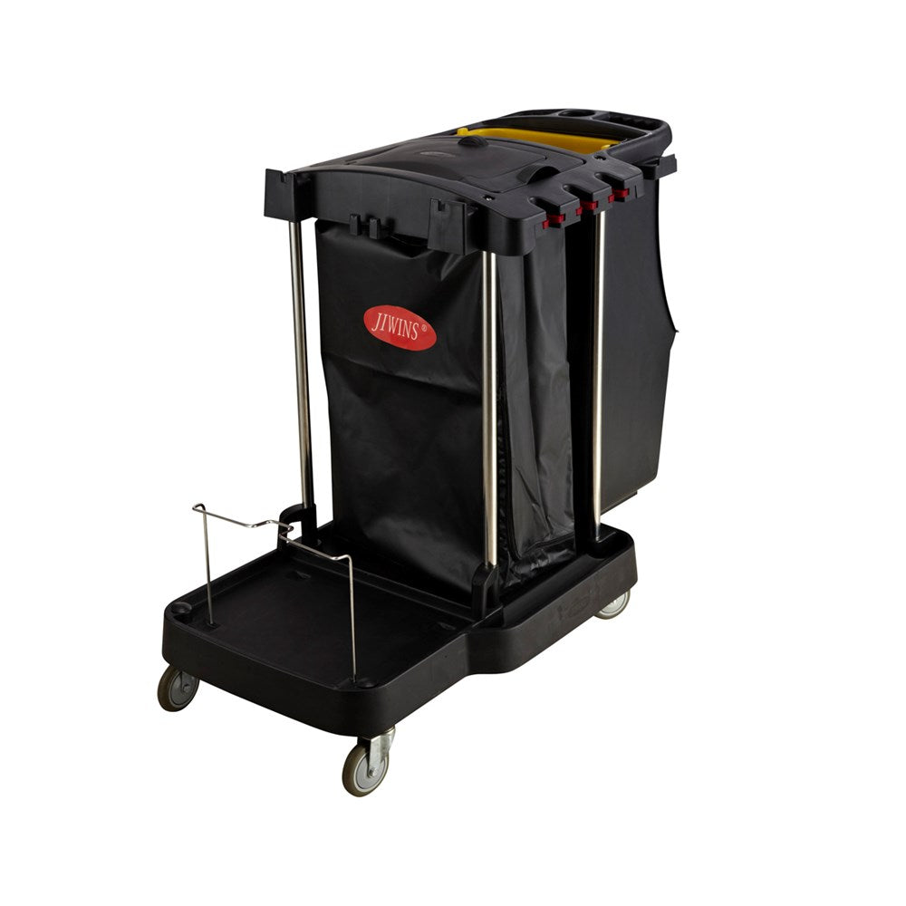 Jiwins Compact Cart, Yellow Bags, Polypropylene, Black