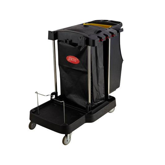 Jiwins Compact Cart, Yellow Bags, Polypropylene, Black