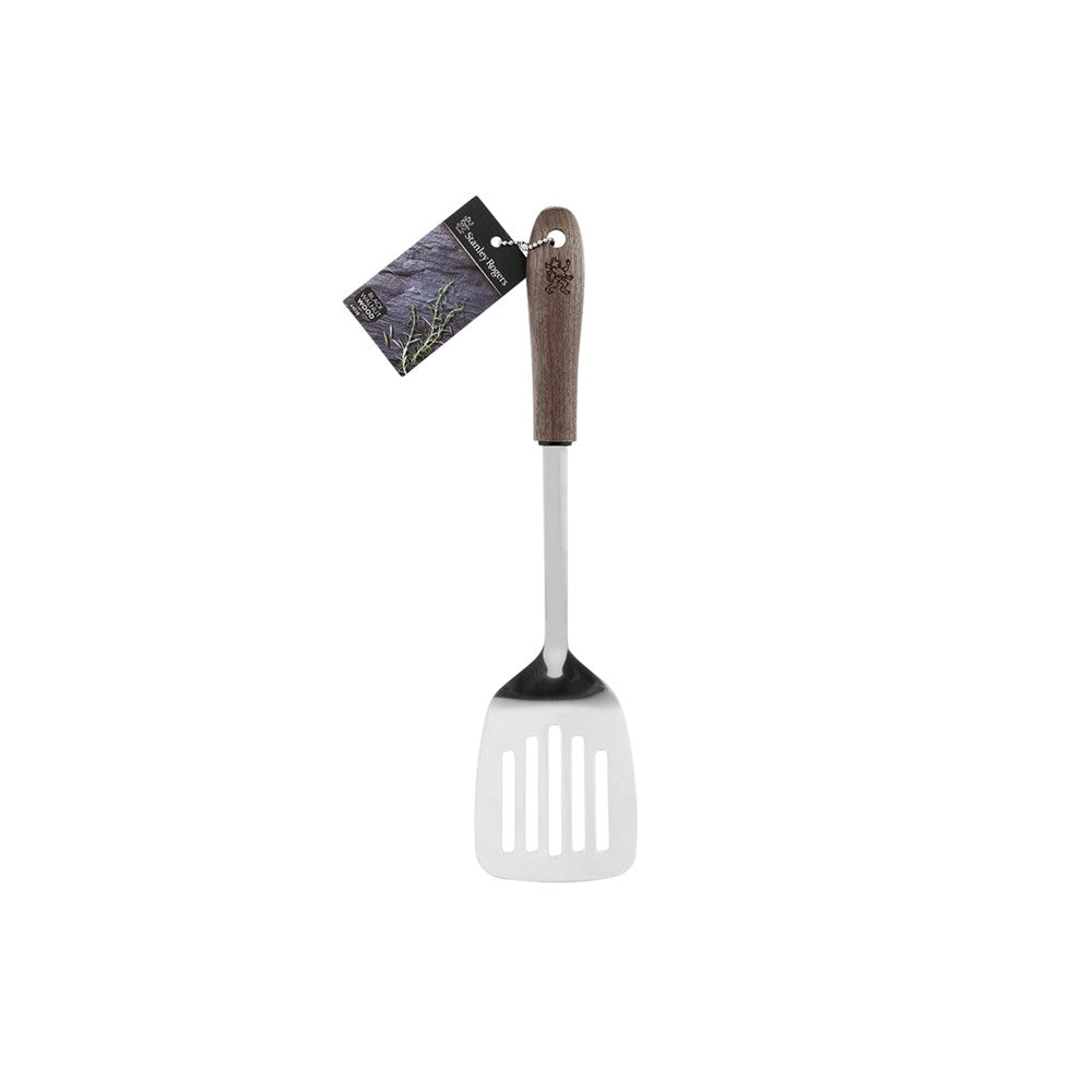 Stanley Rogers Slotted Turner BLACK WALNUT, Stainless Steel