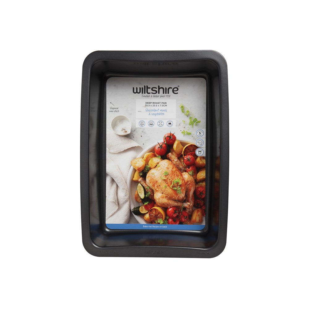 Wiltshire Non-Stick Deep Roast Pan EASYBAKE, 350mm, PFOA-Free