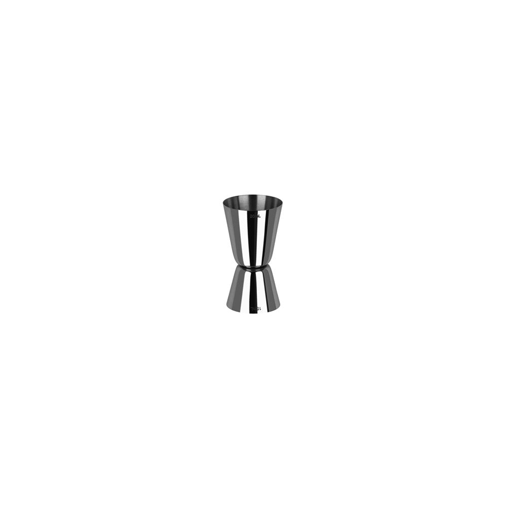 Zanzi Classic Style Jigger, 15/30ml, 18/8 SS, Gunmetal