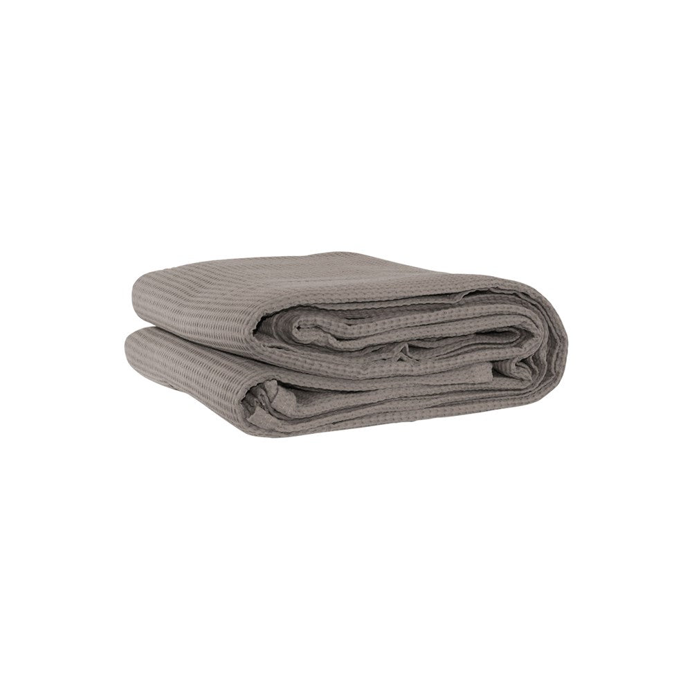 Blanket Cotton Waffle, King, 340gsm, Latte