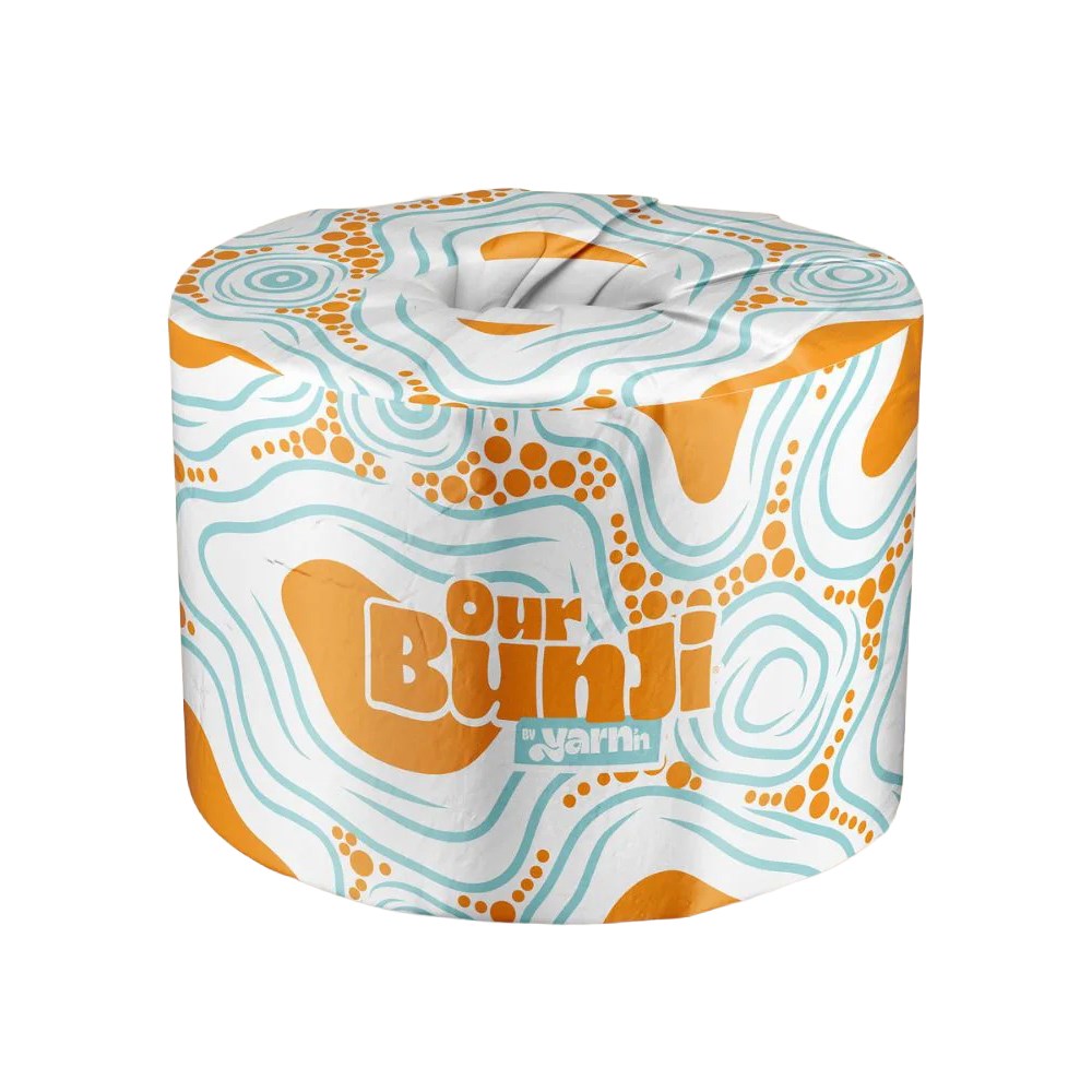Yarn'n Toilet Tissue Our Bunji, Recycled, 2ply 400 Sheet, Ctn 48
