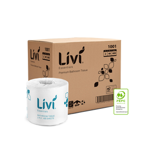 Livi Essentials Toilet Tissue, 2 Ply 400 Sheets