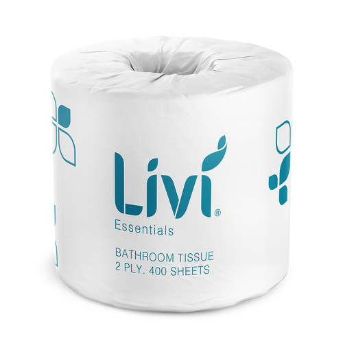 Livi Essentials Toilet Tissue, 2 Ply 400 Sheets