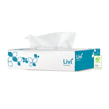 Livi Essentials Hypoallergenic Facial Tissues, 2 Ply 100 Sheets