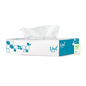 Livi Essentials Hypoallergenic Facial Tissues, 2 Ply 100 Sheets