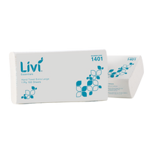 Livi Essentials Hand Towel Extra Large, 1 Ply 100 Sheets