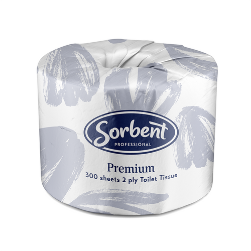 Sorbent Professional Premium Toilet Tissue, 2 Ply 300 Sheets