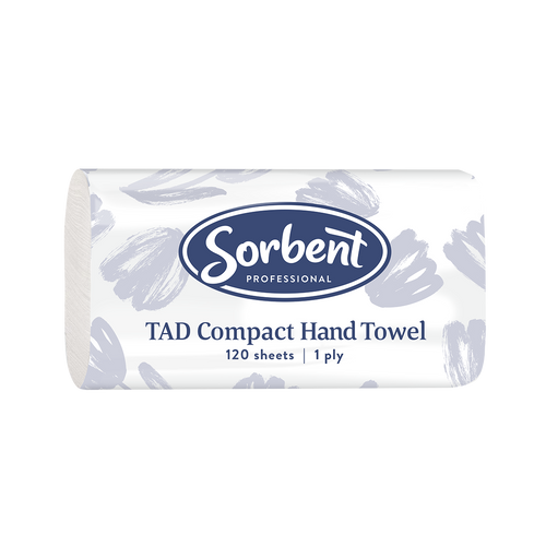 Sorbent Professional TAD Compact Hand Towel, 1  Ply 120 Sheets