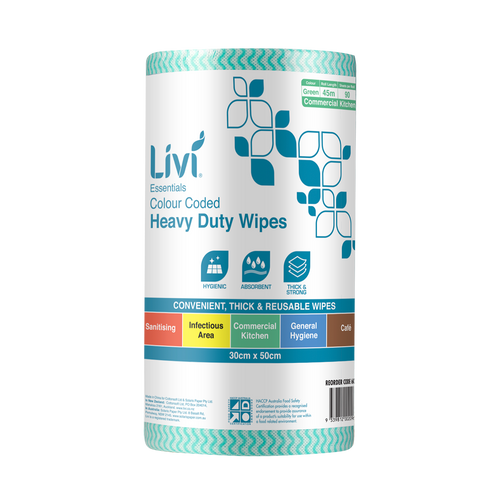 Livi Essentials Commercial Wipes (Green)